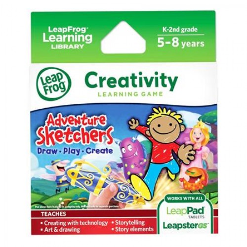 LEAPFROG EXPLORER SOFTWARE CREATIVITY LEARNING GAME - ADVENTURE SKETCHERS! DRAW, PLAY, CREATE 